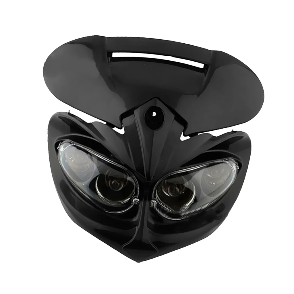 Black  Motorcycle Headlight Fairing Lamp For Streetfighter Dirt Bike