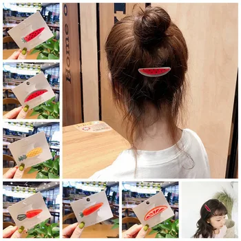 

Cute Girls Fruit Design Hair Pin Fashion Girls Hair Clips Children Hairpin Princess Hair Accessories
