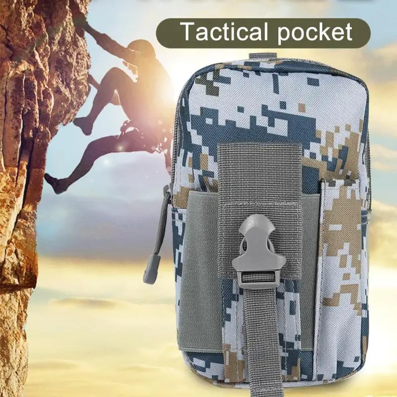 600D Многофункциональный водонепроницаемый Molle Сумка поясная сумка для хранения телефона для мужчин Спорт на открытом воздухе Кемпинг Туризм дорожные сумки