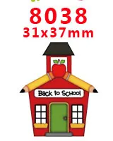 8038 30 шт мультфильм персонаж плоское украшение из смолы PR 7675 - Цвет: 8038