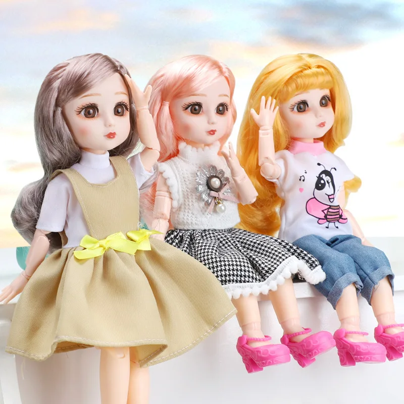 1-6-Doll-Clothes-Daily-Suit-Outfits-Cute-Skirt-Overalls-Fashion-Denim-Coat-Clothes-For-30cm (1)