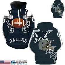 Dallas Cowboys/Спортивная толстовка с длинными рукавами и принтом; Новинка года; брендовый модный джемпер с капюшоном; Лидер продаж; топы с капюшоном