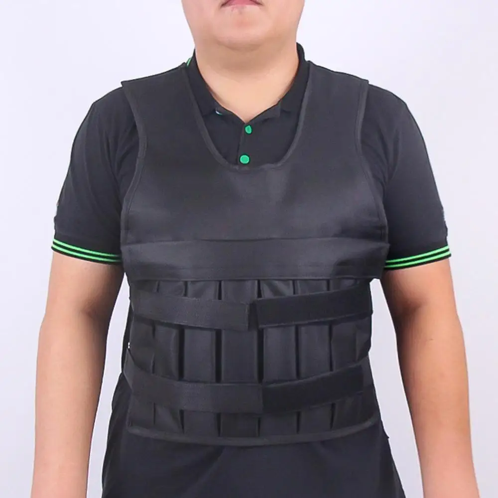 Weight Vest 20 kg Loading Weighted Vest For Boxing Training Workout Fitness Equipment Adjustable Vest Jacket Sand Clothing
