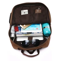 Men Laptop Backpack Rucksack Canvas School Bag Travel Backpacks for Teenage Male Bagpack Computer Knapsack Bags Computer Bag 4