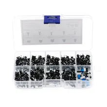 180pcs 10 Models 6*6 Tact Switch Tactile Push Button Switch Kit Height 4.3MM~13MM DIP 4P micro switch 6x6 Key switch