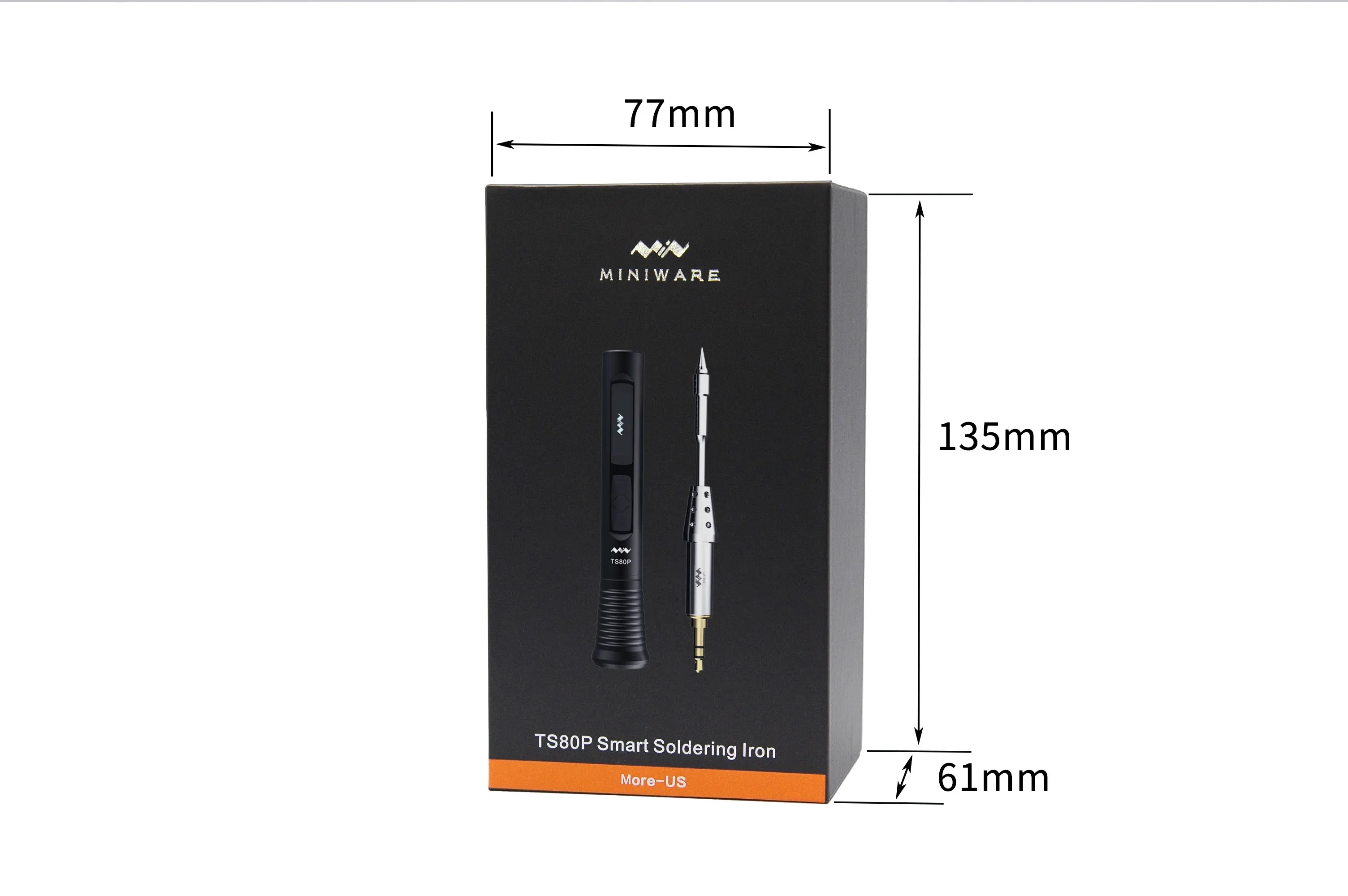 TS80P Soldering Iron Mini Smart Portable Digital Soldering Iron Tool Adjustable Temperature OLED Display With 30W Original Power 6