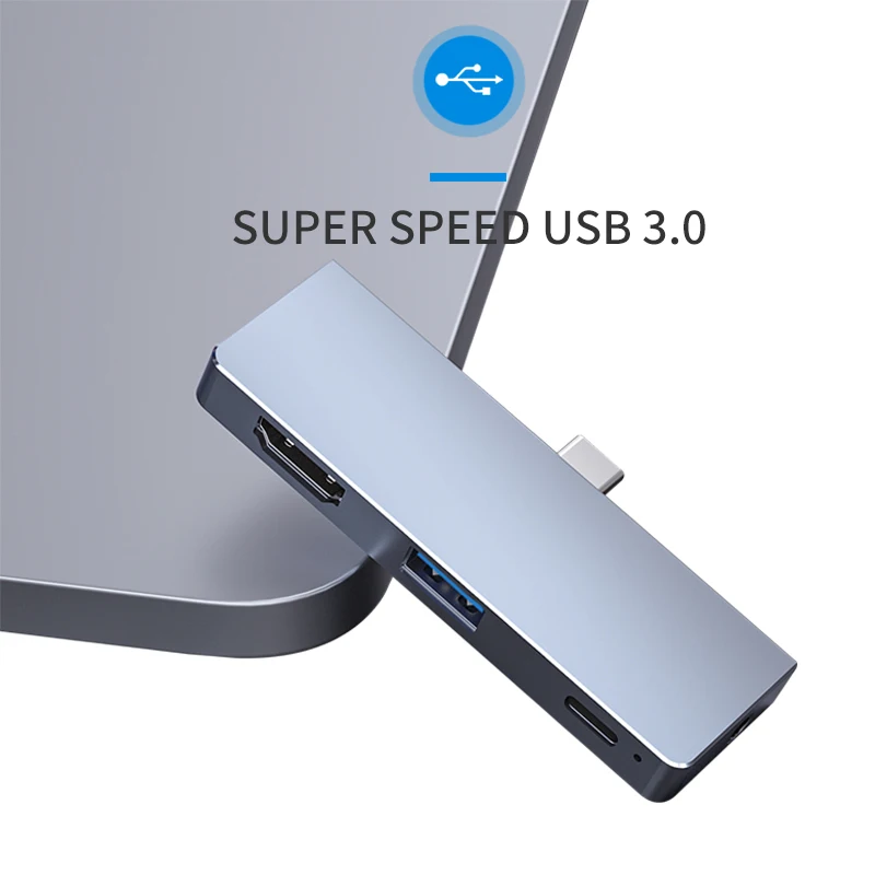 USB C концентратор USB 3,0 HDMI PD usb-хаб для iPad Pro 3,5 мм наушники для MacBook Pro type C концентратор