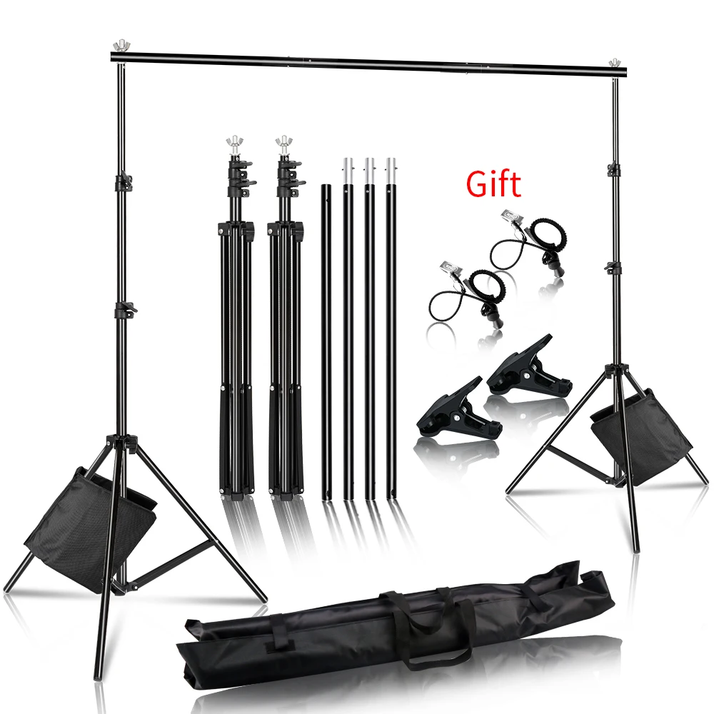 Background Stand Photography Green Screen Chromakey Backdrops Support System With Carry BagUse For Photo Studio