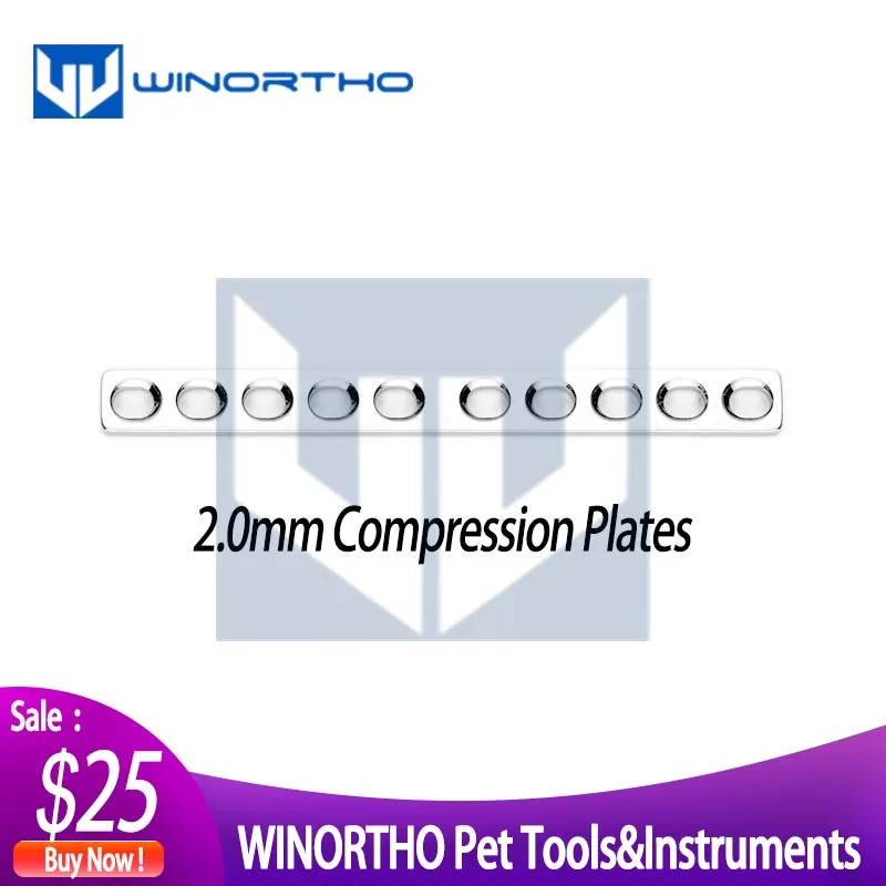 2,0mm DCP dynaminc de compresión de placas para herramientas quirúrgicas y instrumentos ortopédicos veterinarios