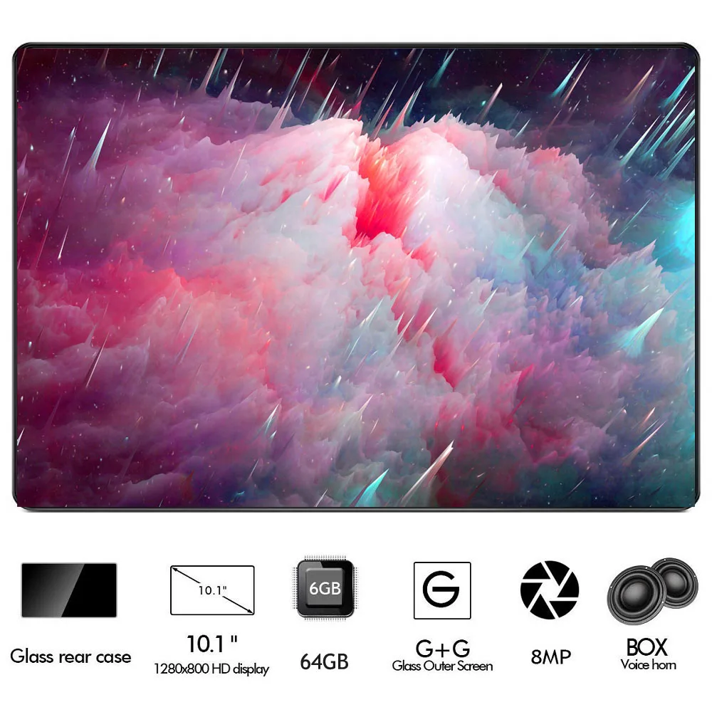 

Best Tempered 2.5D Glass 10 inch tablet Android 9.0 Octa Core 6GB RAM 64GB ROM 8 Cores 1280x800 IPS Screen Tablets 10.1 + Gift