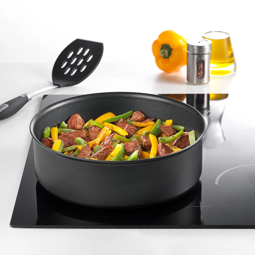 Набор посуды Tefal Ingenio Chef, сковороды 22/28 см, ковши 16/18 см, силиконовая крышка 23 см, съемная ручка L6559902
