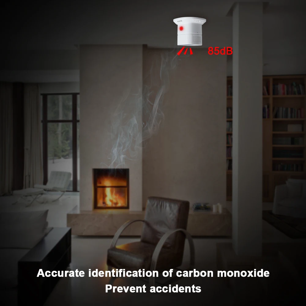 HEIMAN Zwave Carbon Monoxide Sensor Z-Wave CO detector smart house Security Protection Sensitive Alarm system Z wave network