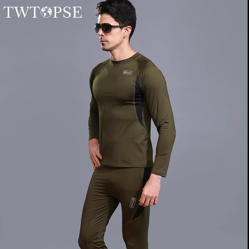 TWTOPSE, мужской зимний комплект нижнего белья для скейтбординга, лыжного спорта, теплый флисовый спортивный компрессионный костюм для женщин, для велоспорта, пешего туризма, рыбалки