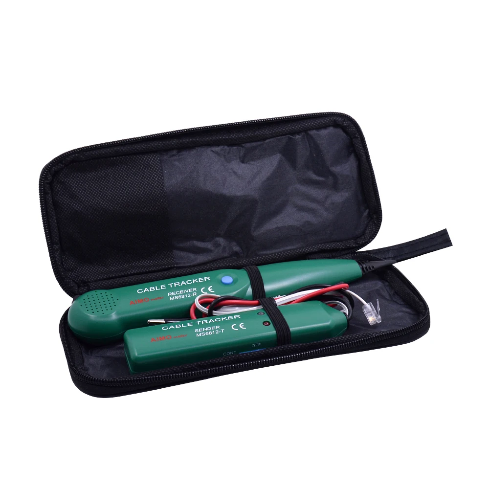 CHIPAL Professional AIMO MS6812 LAN Network Cable Tester Telephone Phone Wire Tracker Tracer for UTP STP Cat5 Cat6 Line Finder