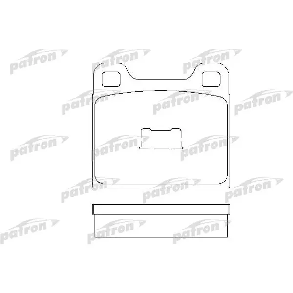Колодки тормозные дисковые передн AUDI: 50 74-78, 80 72-78, 80 7