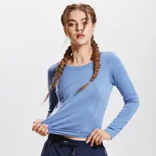 La Isla Женская бесшовная футболка с длинным рукавом для занятий спортом и отдыха