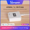 SONOFF RF Bridge R2 433MHz RF Wi-Fi Wireless Gateway Smart Scene Home Security Support DW2-RF PIR3-RF Sensor via eWeLink Alexa 1