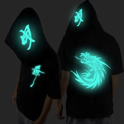 dragon design Одежда для танцев Ghost Step, костюм Drag Step, Свободное пальто, даже толстовка с капюшоном Ghost, флуоресцентная куртка для мужчин и женщин, Студенческая куртка - Цвет: dragon design