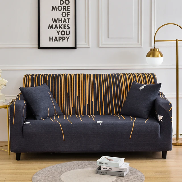 Стрейч диванных чехлов протектор мебели полиэстер Loveseat крышка M l XL XXL XXXL XXXXL 1/2/3/4-seater Arm накидки на стулья для Гостиная - Цвет: V