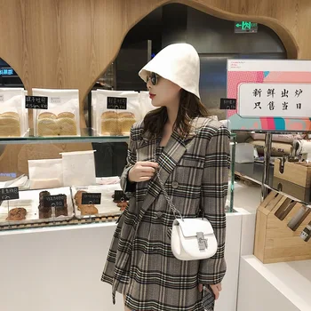 

Summer Small Bag Female 2020 New Style Solid Color Simple Versatile Chain Cross-body Saddle Bag INS Fashion Shoulder Bag