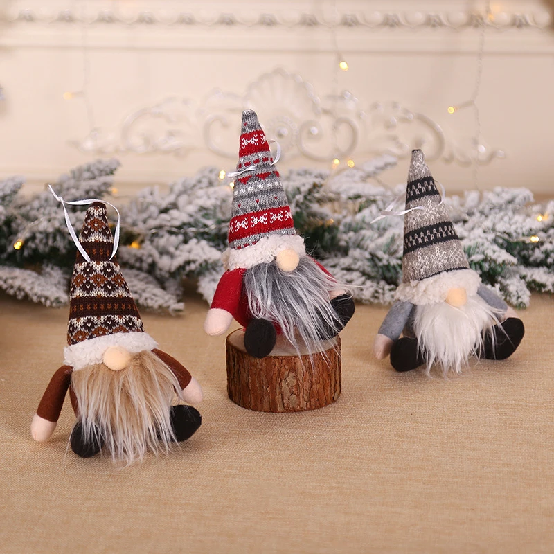 

1Pcs Lovely Doll Santa Claus Snowman Christmas Tree Pendants Hanging Ornaments New Year Xmas Decor Home Party Decoration 62832