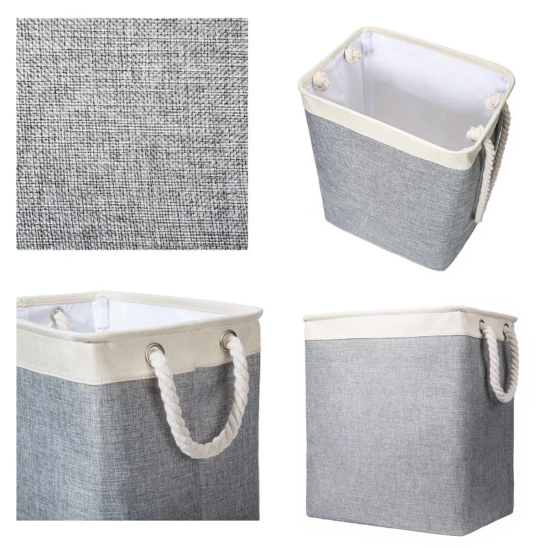 Currently Available! Diablement Fort Laundry Basket Square Laundry Foldable Fabric Laundry Basket, Laundry Basket Storage Bucket