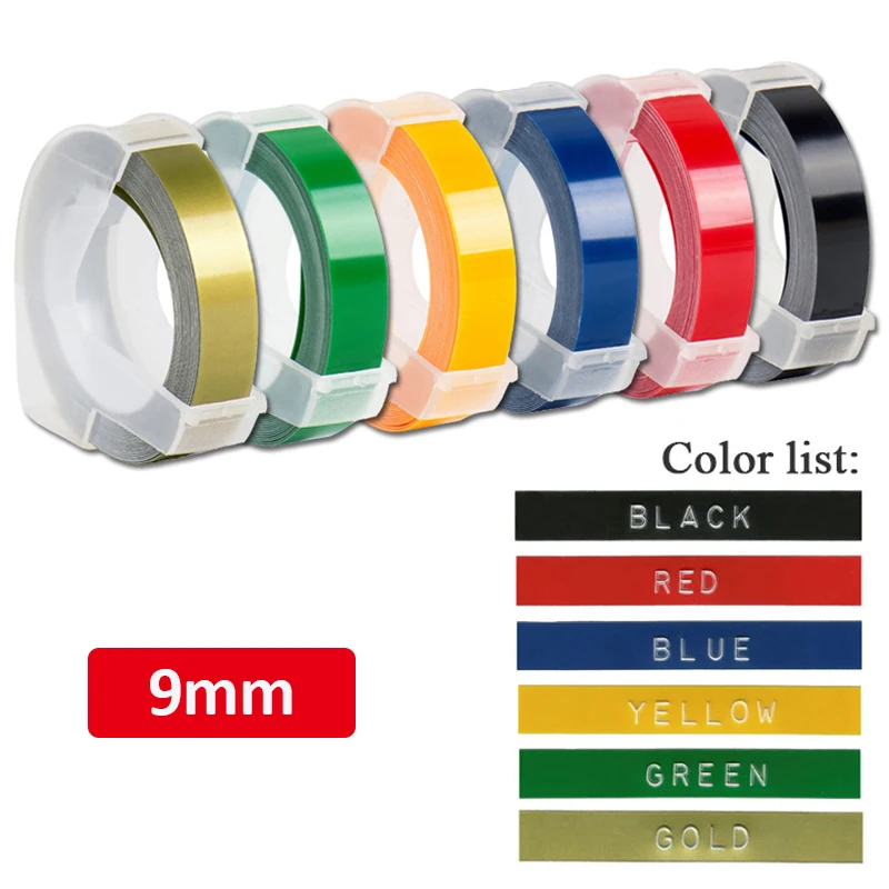 9mm DYMO 3D Embossing Refill Tape 