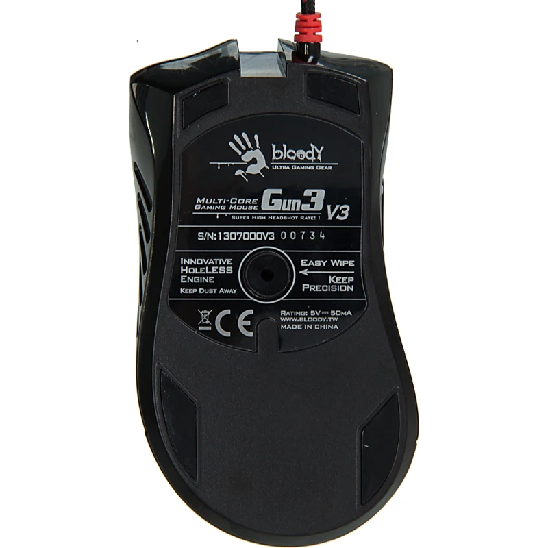 Мышь A4 Bloody V3 черный оптическая(3200dpi) USB(8but