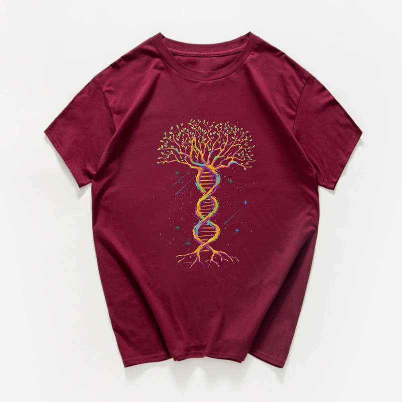 Geek Gene tree, новинка, саркастическая забавная футболка для мужчин, научная химия, биология, география, уличная футболка классная футболка, homme