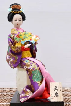 

único 30 cm hermoso hecho a mano Japón Geisha decoración del hogar artesanías vintage.