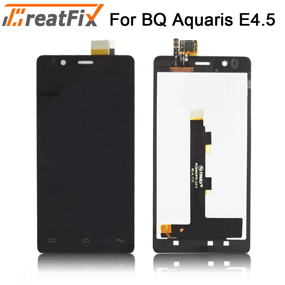 Протестированный ЖК-экран для BQ Aquaris E4.5 ЖК-дисплей+ сенсорный экран в сборе ЖК-дигитайзер с рамкой+ Бесплатные инструменты - Цвет: Black No Frame