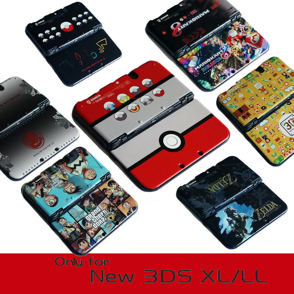 

Game Theme Hard Shell Cases for Nintendo New 3DS XL/LL Miku Zelda Super Marios Protective Cover New 3DS XL Game Accessories