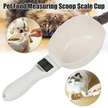 

250ml Pet Food Scale Cup For Dog Cat Feeding Bowl Kitchen Scale Spoon Measuring Scoop Cup Portable With Led Display