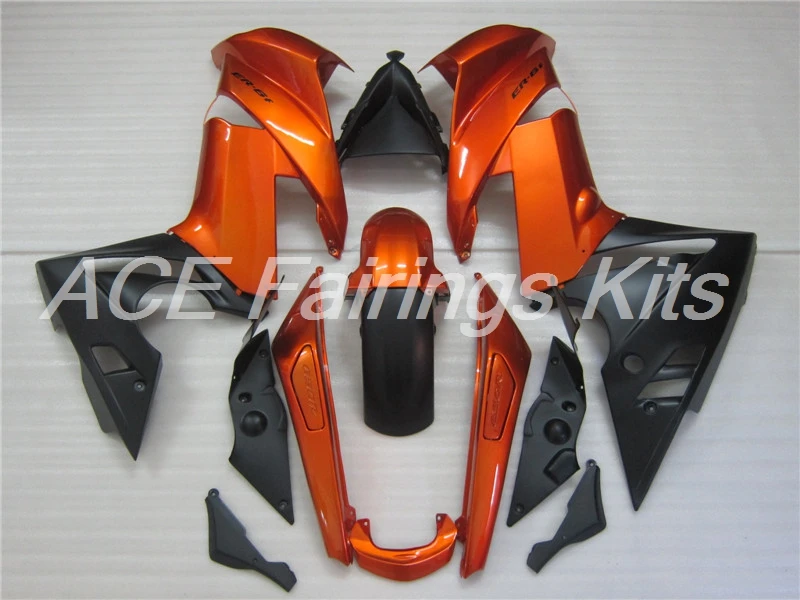 Легко Установка ABS Обтекатели комплект подходит для Kawasaki Ninja 650R ER-6F 09 10 11 650 ER6F 2009 2010 2011 Пользовательские orange