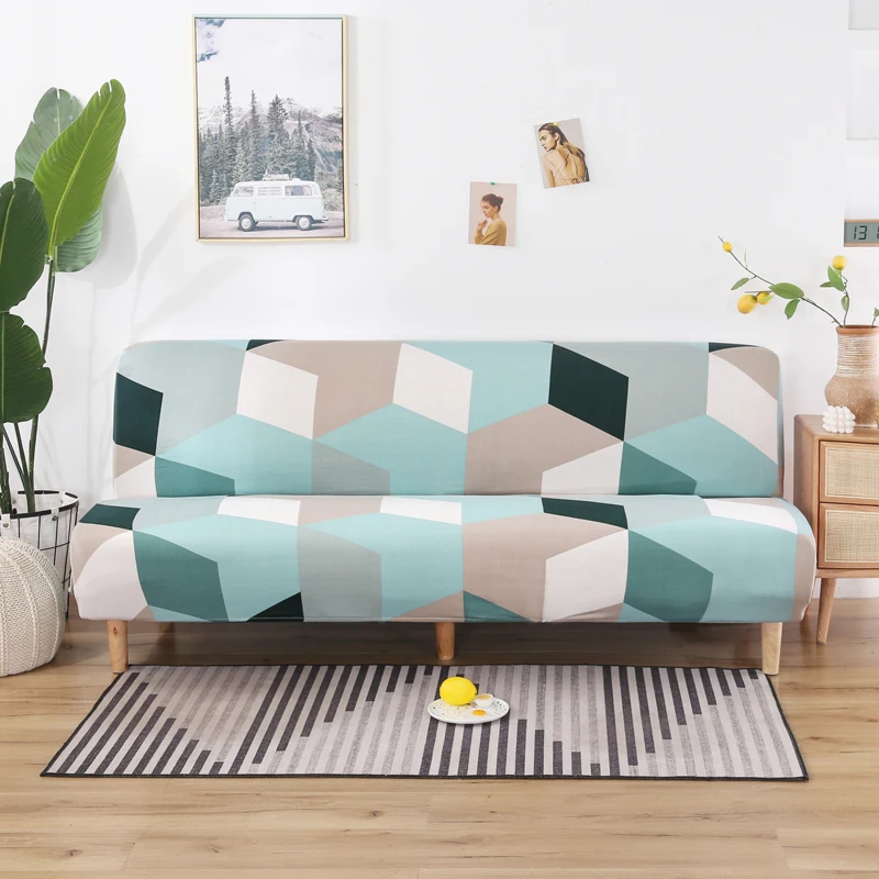 Printed Sofa Bed Cover Universal Size Armless Sofa Bed Covers Sofa