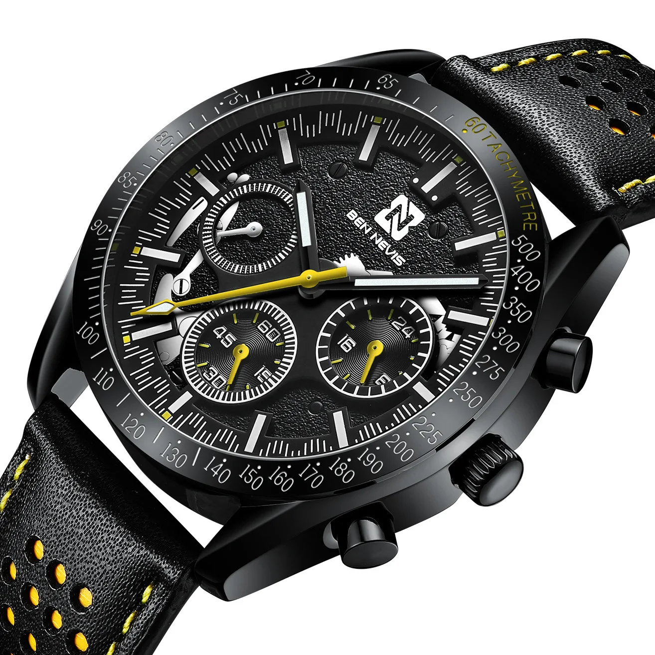 

BEN NEVIS Quartz Watch Men's Multifunctional Business Casual Hollow Belt Watch Men