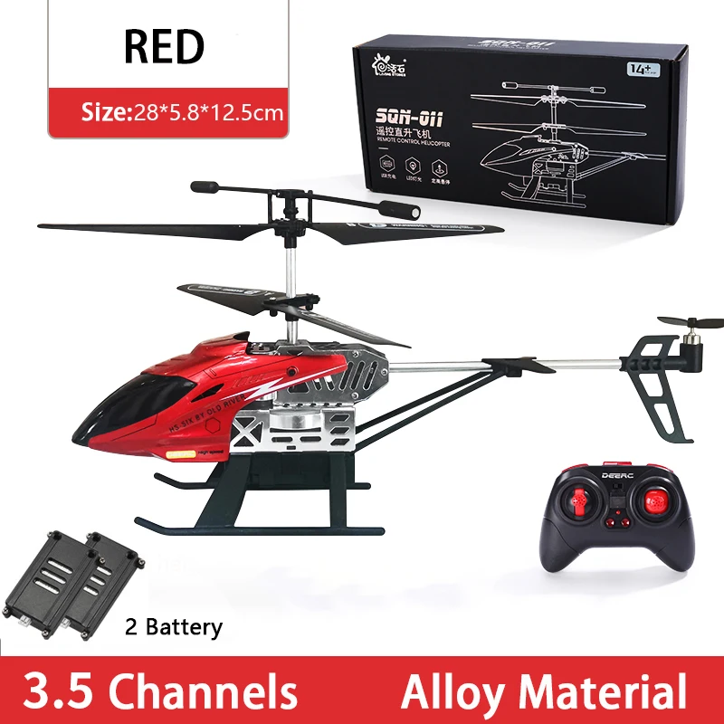 remote control helicopter for adults DEERC RC Helicopter 2.4G Aircraft 3.5CH 4.5CH RC Plane With Led Light Anti-collision Durable Alloy Toys For Beginner Kids Boys top RC Helicopters RC Helicopters