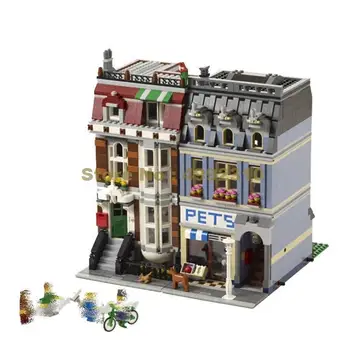 

30015 2130pcs city street creator pet shop supermarket building block 10218 Bricks Toy