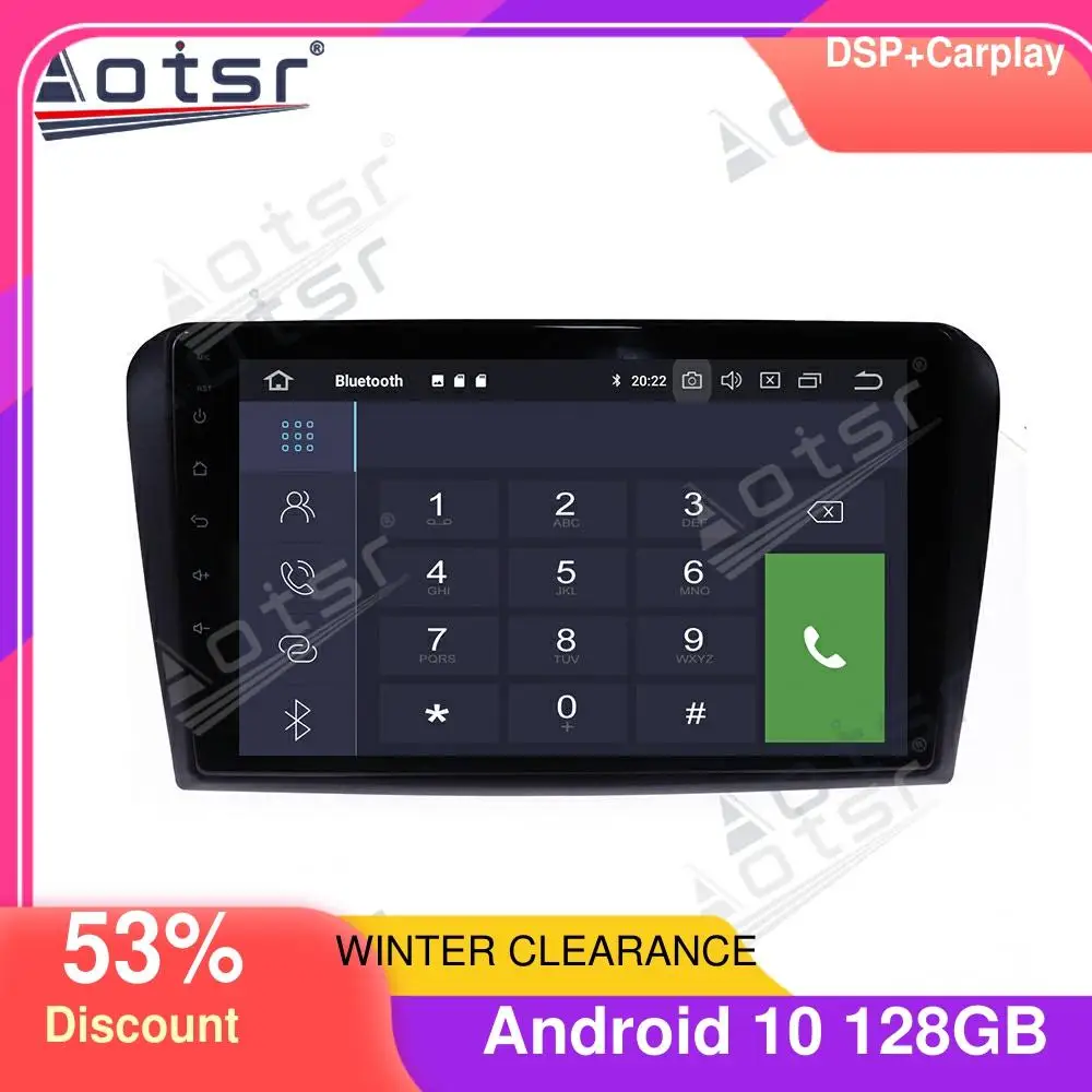 Автомобильный радиоплеер для Mazda 3 2006 + Aotsr новейший Android 10 0 GPS навигатор DSP