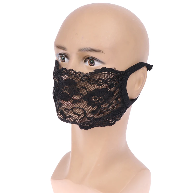 Тонкая Солнцезащитная винтажная кружевная маска для женщин, однослойная/двухслойная респиратор для велоспорта PM 2,5, маска против пыли