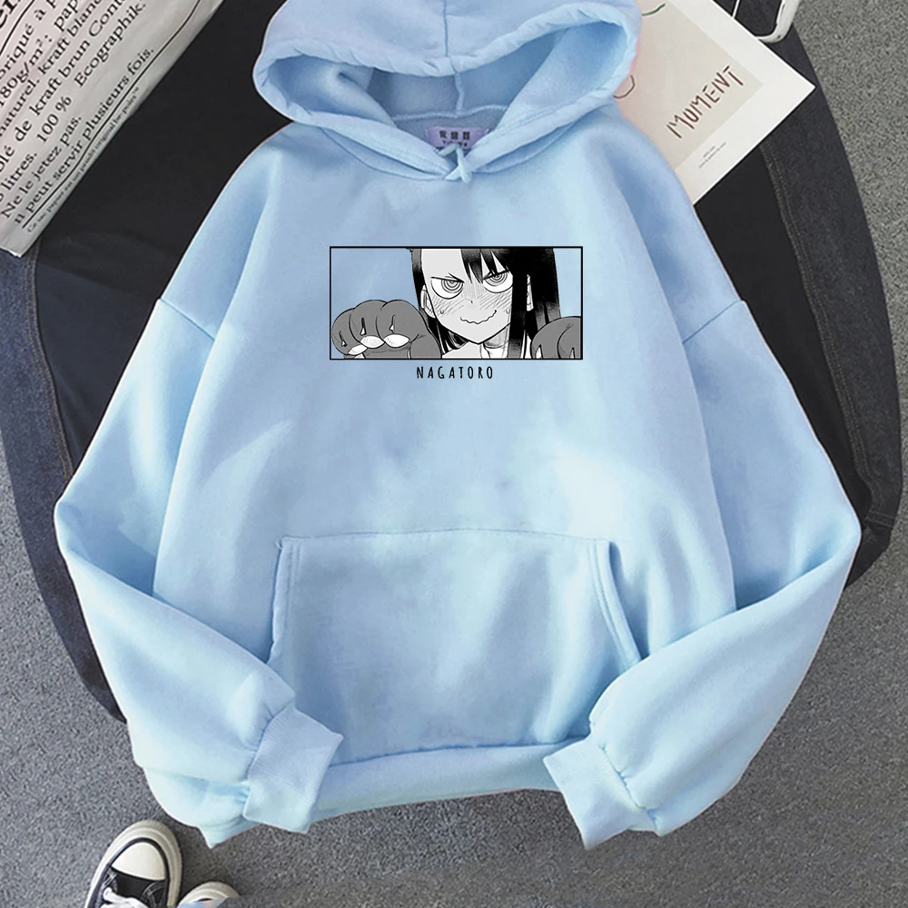Nagatoro Eyes Hoodie Anime Women Girl Pullover Cartoon Hoody Harajuku Student Fashion Basic Print Sweatshirt Tops Dropshipping Hoodies Sweatshirts Aliexpress
