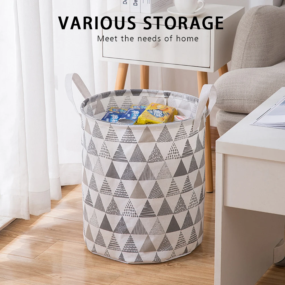 Large Capacity Foldable Laundry Basket Art Waterproof Children's Toy Basket Tunic Dirty Debris Multifunction Storage Basket