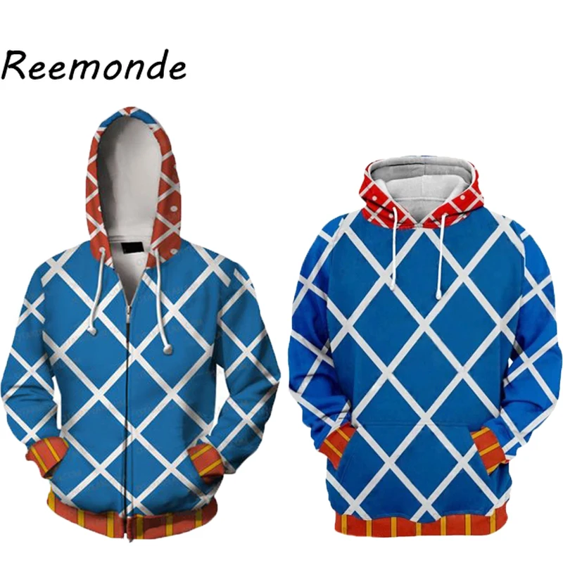 

Japanese Anime Jojo Bizzare Adventure Costume Clothes Guido Mista Hoodie Sweatshirt Male Mens Boys Jojo Mista Zipper Tops Jacket