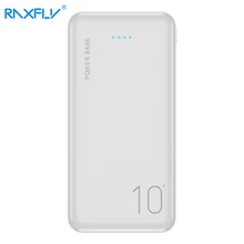 RAXFLY 10000mAh Power Bank For iPhone Xiaomi Mi Bateria Externa Movil Powerbank Portable Charger Power Pack Mobile Poverbank