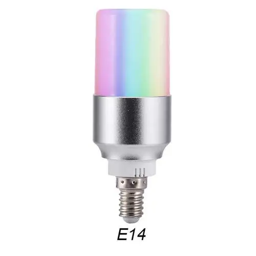 E27/B22/E14 WiFi умный светильник RGB многоцветный 6 Вт затемняющий светодиодный светильник совместим с Alexa Google home управление через приложение smart life - Комплект: E14