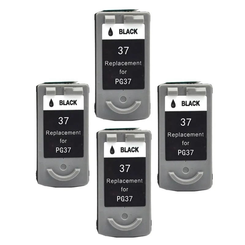 4 BLACK Чернильных картриджей патрона для PG-37 PG 37 PG37 Pixma MX338 MX347 MX357 MX366 MX416 MX426 MP140 струйный принтер - Цвет: 4 BLACK