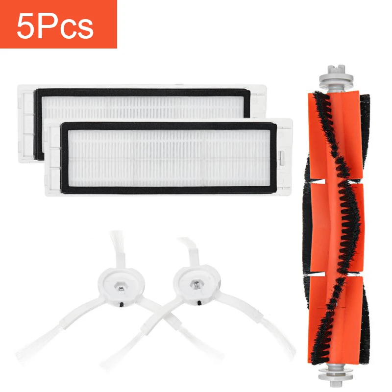 

5PCS Mi Robot Vacuum Cleaner Accessory Parts Replacement Kit for Mi Robot S50 S51 for Xiaomi Robo2 Vacuum Cleaner Accessory Kit