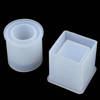 

Silicone Mold Dried Flower Resin Decorative Craft Designer DIY Storage Pen Holder Mould Epoxy Resin Concrete Molds Candle Mold