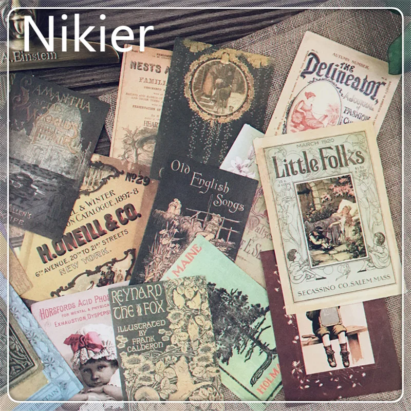 24 шт./набор винтажная Обложка для газет и старой книги материал фона дневник