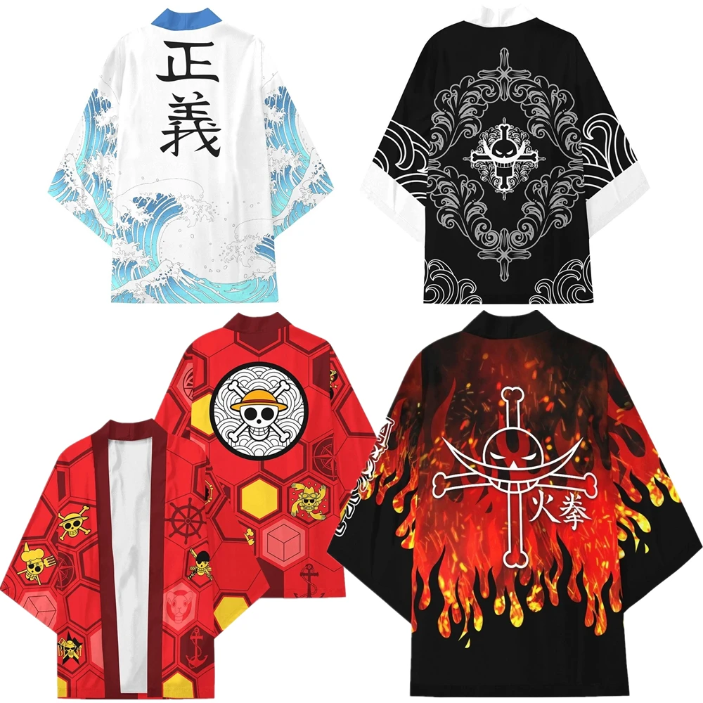 One Piece Luffy Edward Newgate Ace Kimono | One piece Merchandise | Up ...